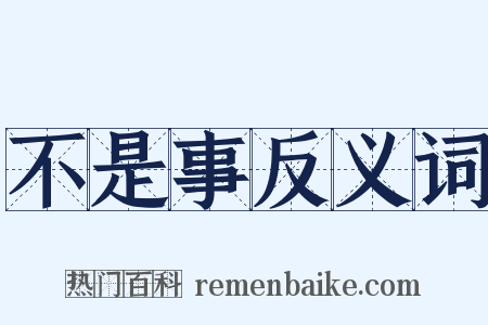 不是事反义词是什么意思的图片